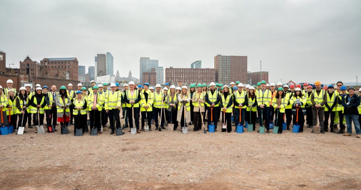 Breaking ground at Central Docks, Liverpool Waters